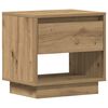 vidaXL Nachtkastje 2 pcs Artisan Eiken 45 x 34 x 44 cm Bewerkt hout