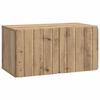 vidaXL Wandbeugel TV-kast 59,5 x 31 x 30 cm Artisanaal eiken