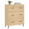 vidaXL Dressoir 69,5x34x90 cm bewerkt hout sonoma eikenkleurig