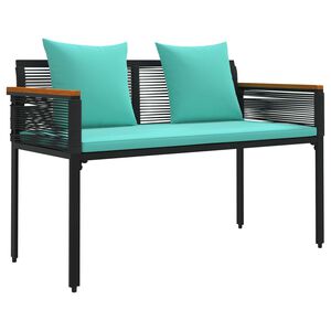 vidaXL Tuinbank 2 -Seater 117 x 54 x 74.5 cm poly rattan