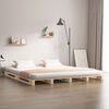 vidaXL Palletbed massief hout 180x200 cm