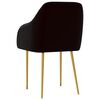 vidaXL Eetkamerstoelen 6 st fluweel zwart