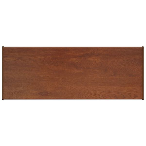 vidaXL Raamsokkel Bruin Hout 100 x 30 x 4,5 cm PVC