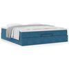vidaXL Ottoman bed met matras 180x200 cm fluweel donkerblauw