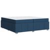 vidaXL Bedframe met matras Blauw 200 x 200 cm Stof