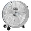 vidaXL Trommelventilator met wiel zilver 79 x 37 x 82 cm Aluminium