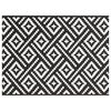 vidaXL Buitentapijt ARAKIL Wit en zwart 300 x 400 cm PP