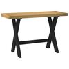 vidaXL Bureau NOAIN X-vormige poten 120x50x75 cm massief hout