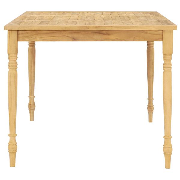 vidaXL 7-delige Tuinset massief teakhout