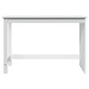 vidaXL Bureau Wit 112 x 50 x 75 cm Massief Vurenhout
