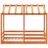 vidaXL Kinderbed met bedhuis 80x160 cm massief grenenhout wasbruin