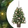 vidaXL Kunstkerstboom met 150 LED met standaard Groen 75 cm PE en PVC