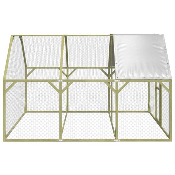 vidaXL Kippenhok 268x300x190 cm ge&iuml;mpregneerd massief grenenhout