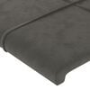vidaXL Boxspring met matras fluweel donkergrijs 120x200 cm