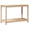 vidaXL Oppottafel met schap 108x50x75 cm massief grenenhout