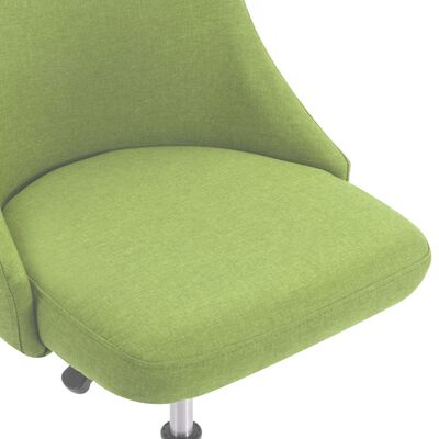 vidaXL Kantoorstoelen met wieltjes 2 st stof groen