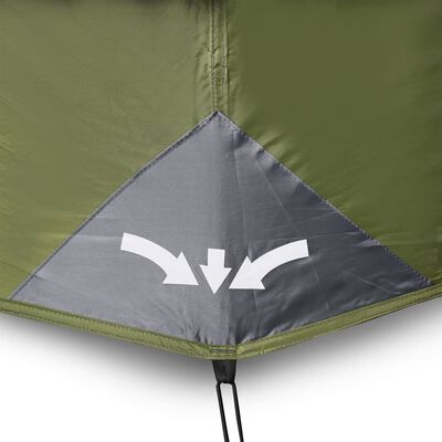 vidaXL Tent 10-persoons waterdicht groen