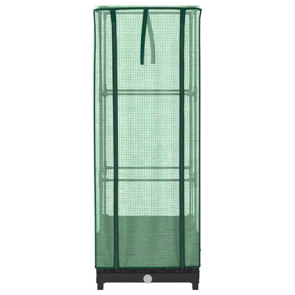 vidaXL Plantenbak verhoogd met kashoes 40x40x123 cm rattanlook