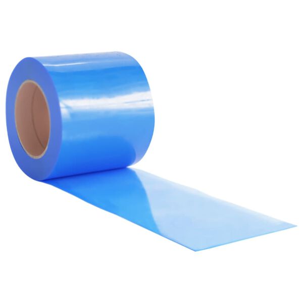 vidaXL Deurgordijn 200x1,6 mm 10 m PVC blauw