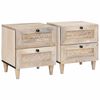 vidaXL Nachtkastje 2 st Wit 40 x 33 x 46 cm Bewerkt hout