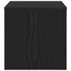vidaXL Nachtkastje 2 pcs Zwart eiken 40 x 40 x 30 cm Bewerkt hout