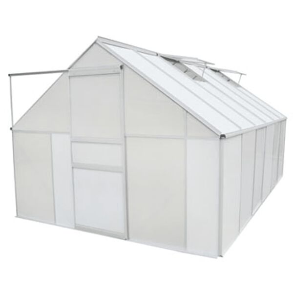 vidaXL Tuinkas 490x250x195 cm polycarbonaat en aluminium