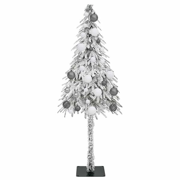 vidaXL Kerstboom met 150 LED met standaard Wit 150 cm PE en staal