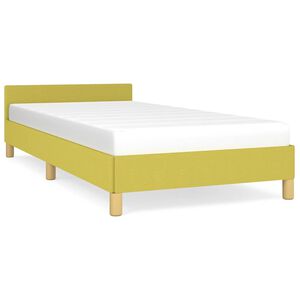 vidaXL Bedframe zonder matras 100x200 cm stof groen