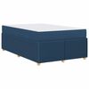 vidaXL Bedframe met matras Blauw 120 x 200 cm Stof
