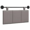 vidaXL Hangend hoofdbord Taupe Fluweel