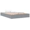 vidaXL Bedframe zonder matras 140x190 cm stof lichtgrijs