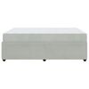 vidaXL Bedframe met matras Lichtgrijs 160 x 200 cm Stof