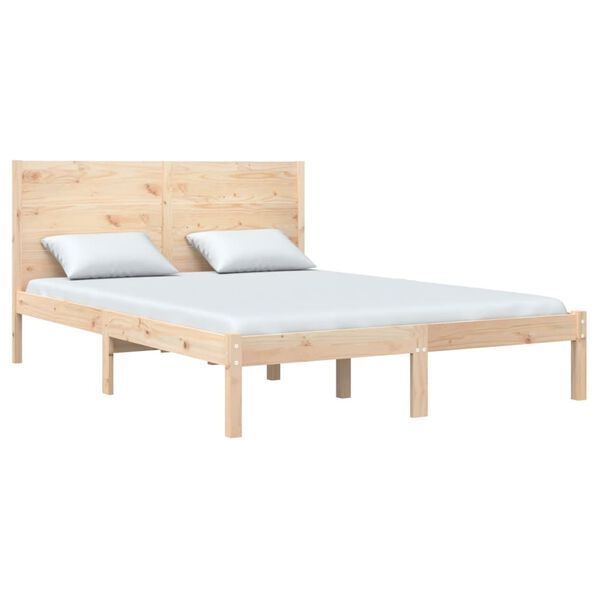 vidaXL Bedframe zonder matras massief grenenhout 160x200 cm