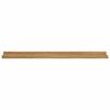 vidaXL Wandplank met plank 2 pcs Bruin 80 x 9 x 3 cm Bewerkt hout