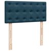 vidaXL Boxspring met matras fluweel blauw 90x190 cm
