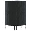 vidaXL Tafel Dek 62 x 62 x 70 cm Stof Rond Waterdicht Zwart