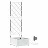 vidaXL Tuin Bloempot Wit 40 x 40 x 126 cm Kunststof