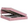 vidaXL Opslag bed met hoofdeinde Roze 140 x 200 cm Fluweel