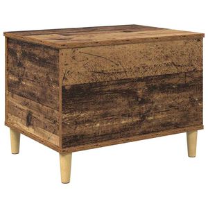 vidaXL Nachtkastje Oudhout 60 x 44,5 x 45 cm Bewerkt hout