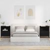 vidaXL Nachtkastje met lade 2 pcs Zwart 49 x 36 x 61 cm Bewerkt hout