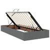 vidaXL Opbergbed met LED met matras Donkergrijs 90 x 200 cm Stof