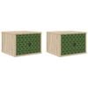 vidaXL Wandkastje GELEEN 2 st Sonoma Eiken 36 x 33 x 25 cm