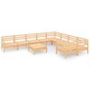vidaXL 10-delige Loungeset massief grenenhout