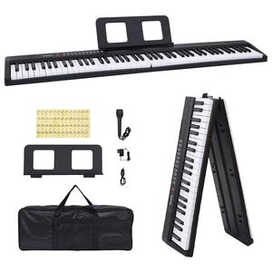 vidaXL 88 toetsen piano elektrisch toetsenbord met muziekstandaard