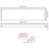 vidaXL Raamsokkel Anthraciet met Houtnerf 80 x 20 x 4,5 cm PVC