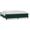 vidaXL Boxspring met matras fluweel donkergroen 180x220 cm
