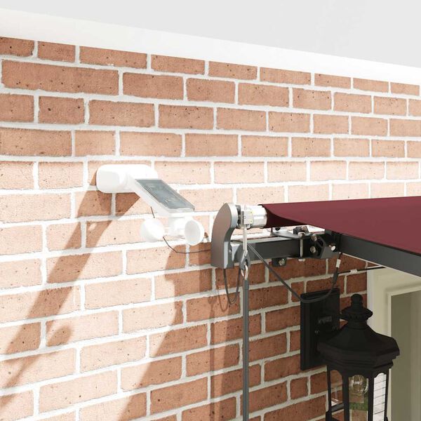 vidaXL Luifel automatisch uittrekbaar met LED's 600x300 cm bordeaux