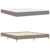 vidaXL Boxspringbed met matras Taupe 180 x 200 cm Stof