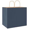 vidaXL Papieren zakken 250 st met hengsels 32x22x28 cm blauw