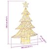 vidaXL Kerstboom met 120 LED Warmwit 120 cm PET